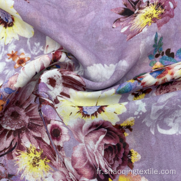 Print floral Soft Touch 100% Polyester Textile